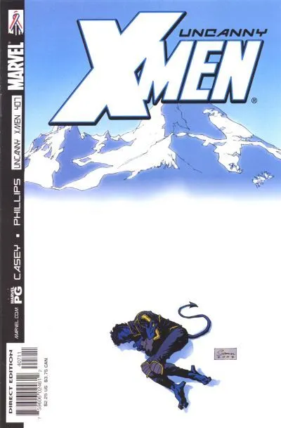 Uncanny X-Men, Vol. 1 #407 Direct Edition comic book cover, 2002