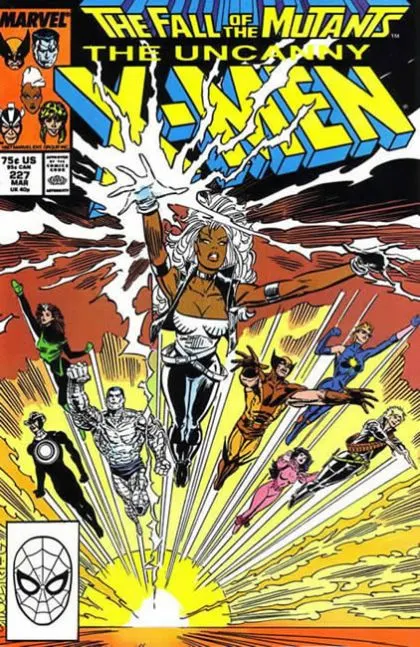 Uncanny X-Men, Vol. 1 #227 Direct Edition comic book cover, 1988