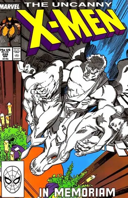 Uncanny X-Men, Vol. 1 #228 Direct Edition comic book cover, 1988