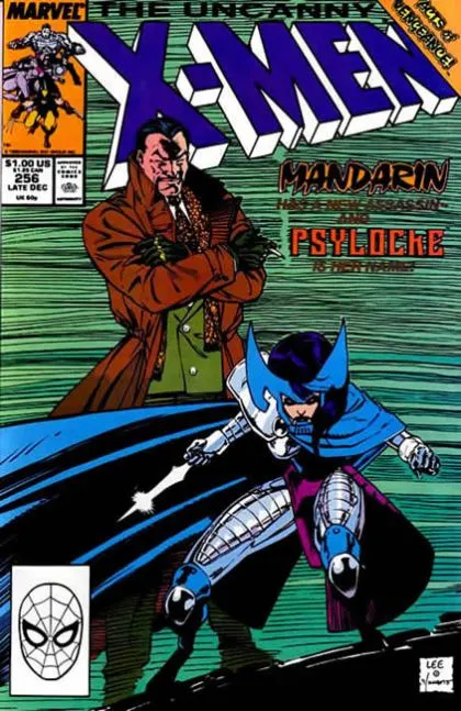 Uncanny X-Men, Vol. 1 #256 Direct Edition comic book cover, 1989