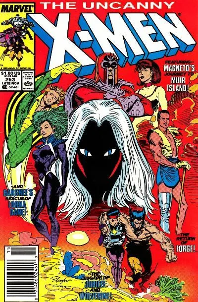 Uncanny X-Men, Vol. 1 #253 Newsstand Edition comic book cover, 1989