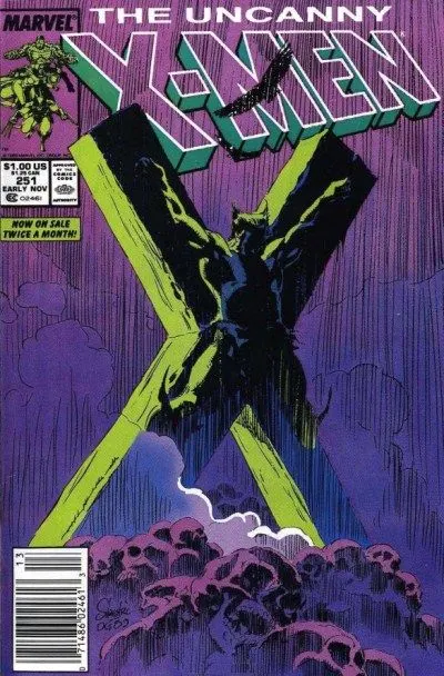 Uncanny X-Men, Vol. 1 #251 Newsstand Edition comic book cover, 1989