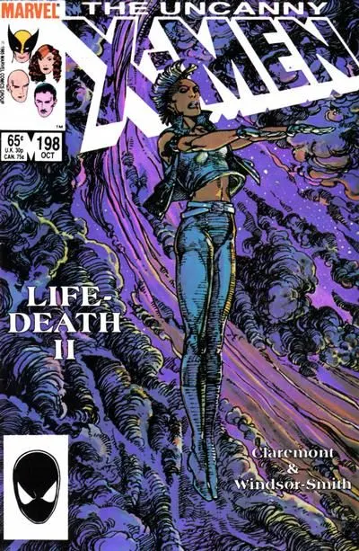 Uncanny X-Men, Vol. 1 #198 Direct Edition comic book cover, 1985