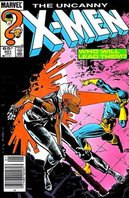 Uncanny X-Men, Vol. 1 #201 Newsstand Edition comic book cover, 1986