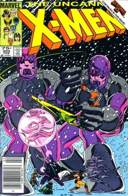 Uncanny X-Men, Vol. 1 #202 Newsstand Edition comic book cover, 1986