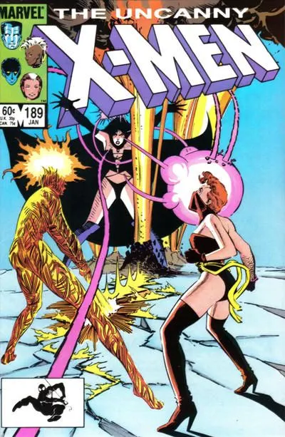 Uncanny X-Men, Vol. 1 #189 Direct Edition comic book cover, 1985