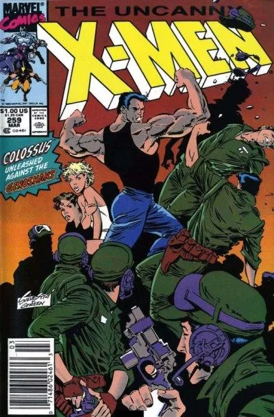 Uncanny X-Men, Vol. 1 #259 Newsstand Edition comic book cover, 1990