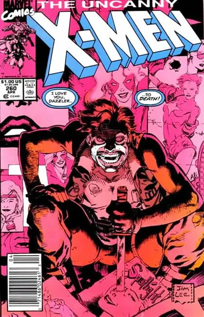 Uncanny X-Men, Vol. 1 #260 Newsstand Edition comic book cover, 1990