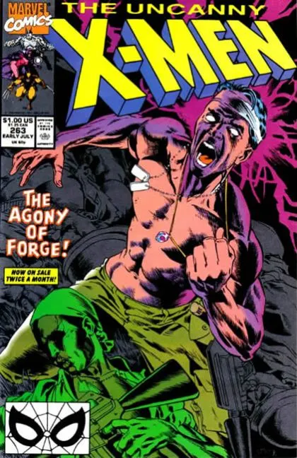 Uncanny X-Men, Vol. 1 #263 Direct Edition comic book cover, 1990