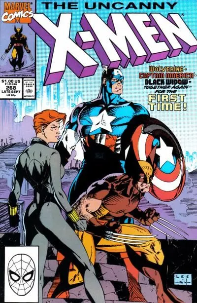 Uncanny X-Men, Vol. 1 #268 Direct Edition comic book cover, 1990