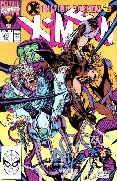 Uncanny X-Men, Vol. 1 #271 Direct Edition comic book cover, 1990