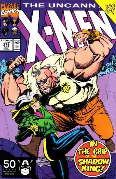 Uncanny X-Men, Vol. 1 #278 Direct Edition comic book cover, 1991