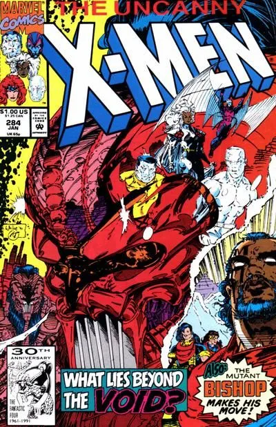 Uncanny X-Men, Vol. 1 #284 Direct Edition comic book cover, 1992
