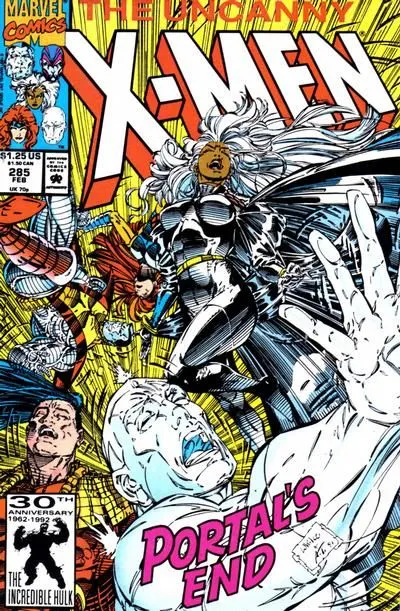 Uncanny X-Men, Vol. 1 #285 Direct Edition comic book cover, 1992