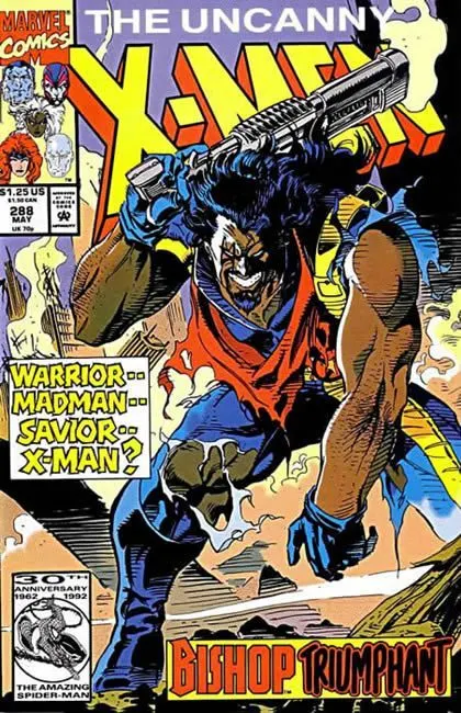 Uncanny X-Men, Vol. 1 #288 Direct Edition comic book cover, 1992