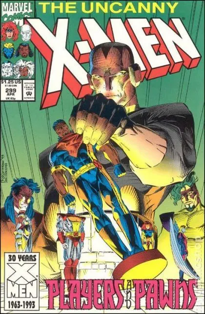 Uncanny X-Men, Vol. 1 #299 Direct Edition comic book cover, 1993