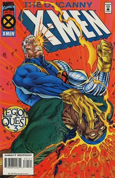 Uncanny X-Men, Vol. 1 #321 Direct Edition comic book cover, 1995