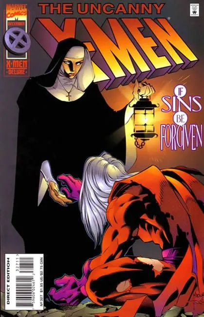Uncanny X-Men, Vol. 1 #327 Direct Deluxe Edition comic book cover, 1995