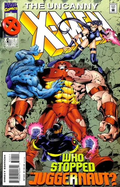 Uncanny X-Men, Vol. 1 #322 Direct Deluxe Edition comic book cover, 1995