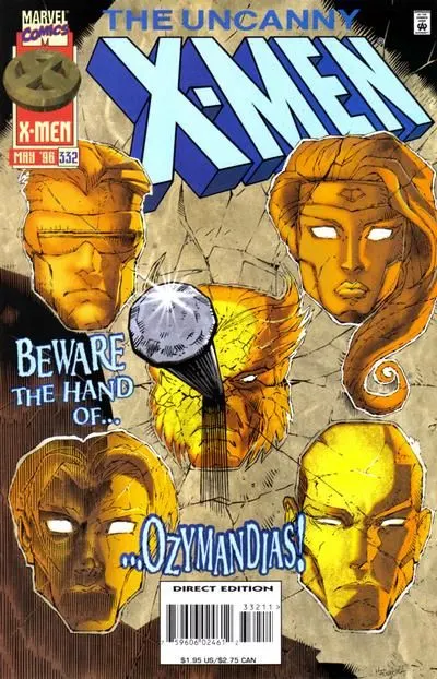 Uncanny X-Men, Vol. 1 #332 Direct Edition comic book cover, 1996