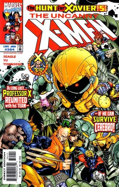 Uncanny X-Men, Vol. 1 #364 Direct Edition comic book cover, 1999