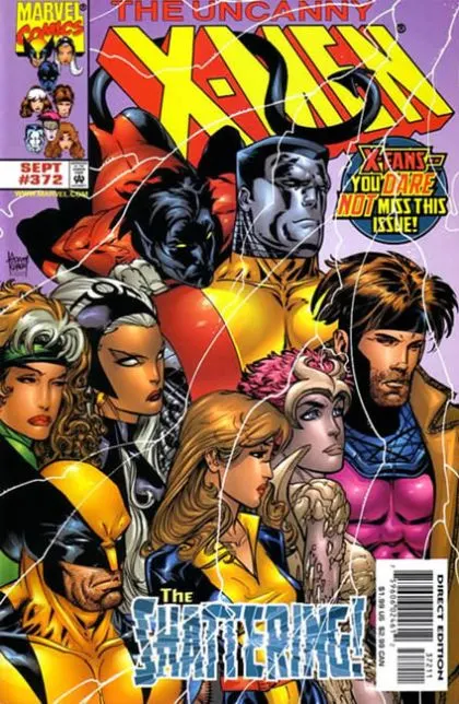 Uncanny X-Men, Vol. 1 #372 Direct Edition comic book cover, 1999