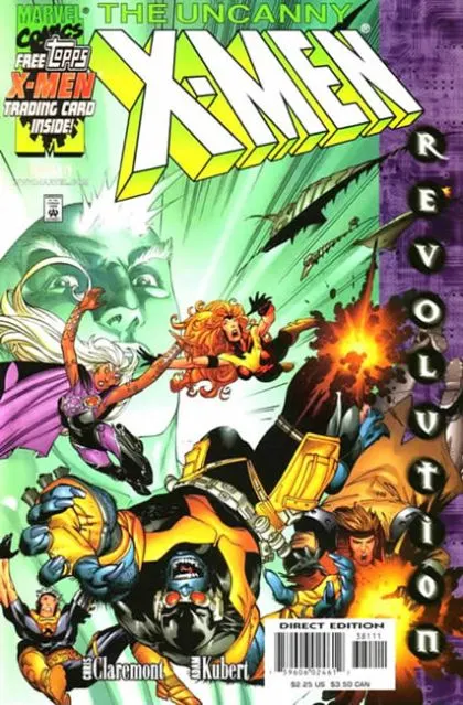 Uncanny X-Men, Vol. 1 #381 Direct Edition, by Adam Kubert comic book cover, 2000