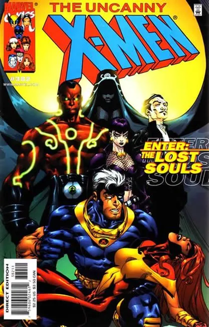 Uncanny X-Men, Vol. 1 #382 Direct Edition comic book cover, 2000
