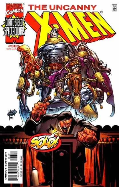 Uncanny X-Men, Vol. 1 #383 Direct Edition comic book cover, 2000