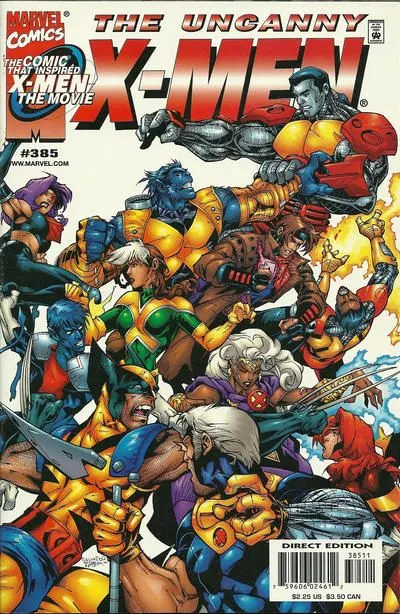 Uncanny X-Men, Vol. 1 #385 Direct Edition comic book cover, 2000