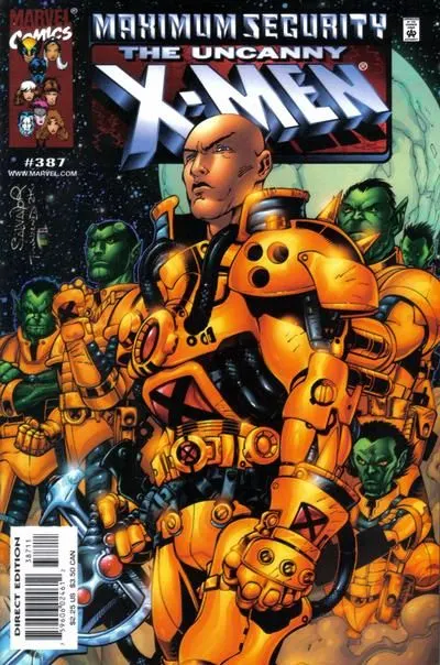 Uncanny X-Men, Vol. 1 #387 Direct Edition comic book cover, 2000
