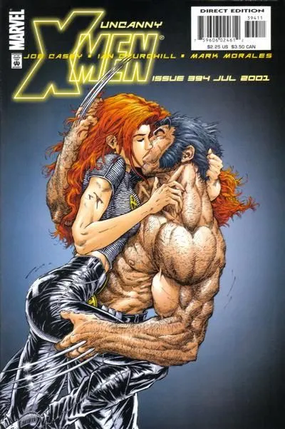 Uncanny X-Men, Vol. 1 #394 Direct Edition comic book cover, 2001