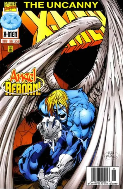 Uncanny X-Men, Vol. 1 #338 Newsstand Edition comic book cover, 1996