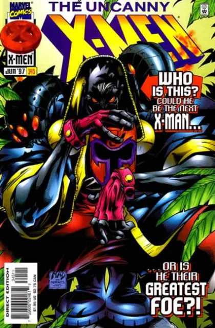 Uncanny X-Men, Vol. 1 #345 Direct Edition comic book cover, 1997