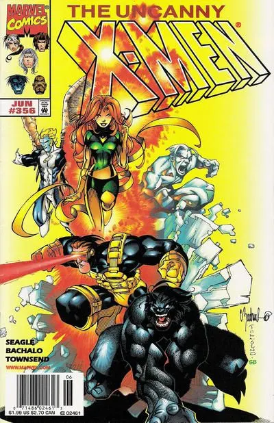 Uncanny X-Men, Vol. 1 #356 Newsstand Edition comic book cover, 1998