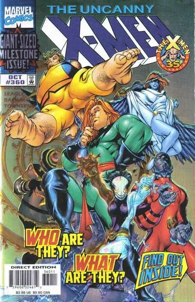 Uncanny X-Men, Vol. 1 #360 Direct Enhanced Edition comic book cover, 1998