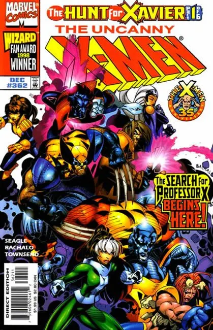 Uncanny X-Men, Vol. 1 #362 Direct Edition comic book cover, 1998