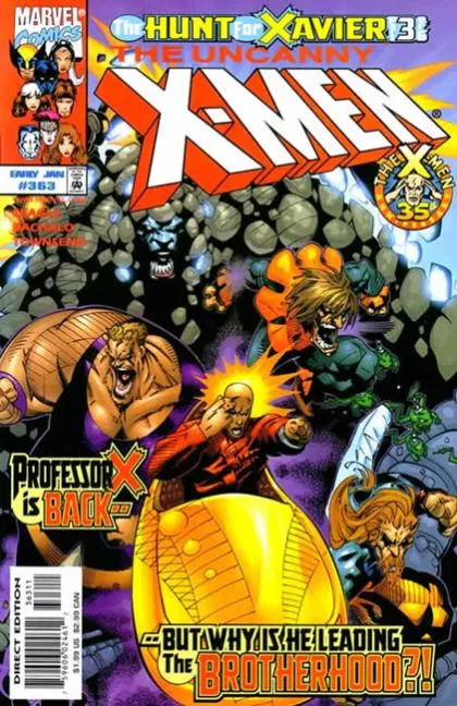 Uncanny X-Men, Vol. 1 #363 Direct Edition comic book cover, 1999
