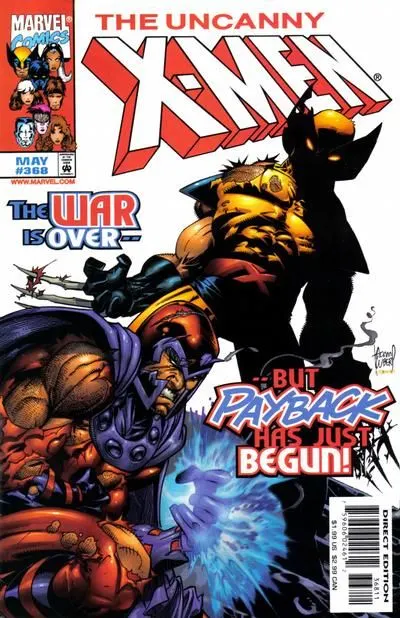 Uncanny X-Men, Vol. 1 #368 Direct Edition comic book cover, 1999