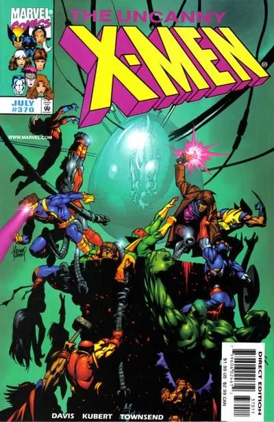 Uncanny X-Men, Vol. 1 #370 Direct Edition comic book cover, 1999