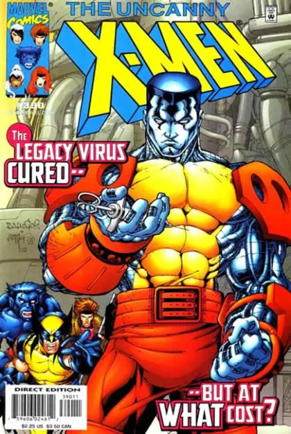 Uncanny X-Men, Vol. 1 #390 Direct Edition comic book cover, 2001