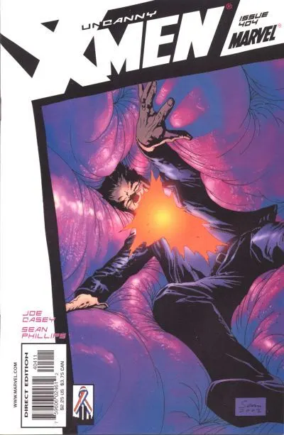 Uncanny X-Men, Vol. 1 #404 Direct Edition comic book cover, 2002