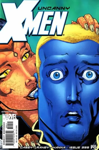 Uncanny X-Men, Vol. 1 #399 Direct Edition comic book cover, 2001