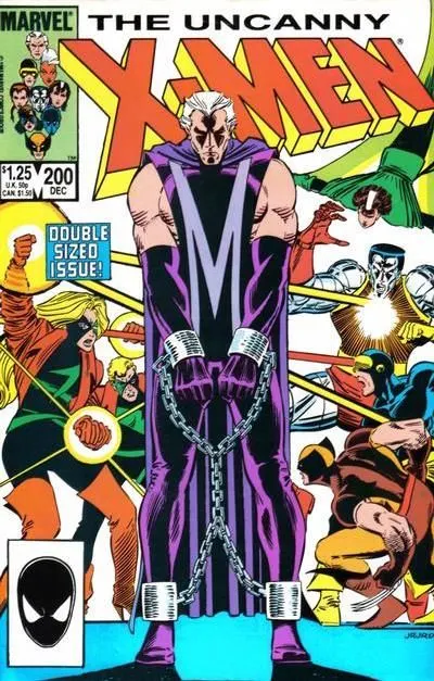 Uncanny X-Men, Vol. 1 #200 Direct Edition comic book cover, 1985