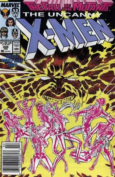 Uncanny X-Men, Vol. 1 #226 Newsstand Edition comic book cover, 1988