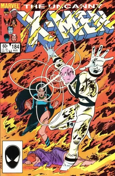 Uncanny X-Men, Vol. 1 #184 Direct Edition comic book cover, 1984