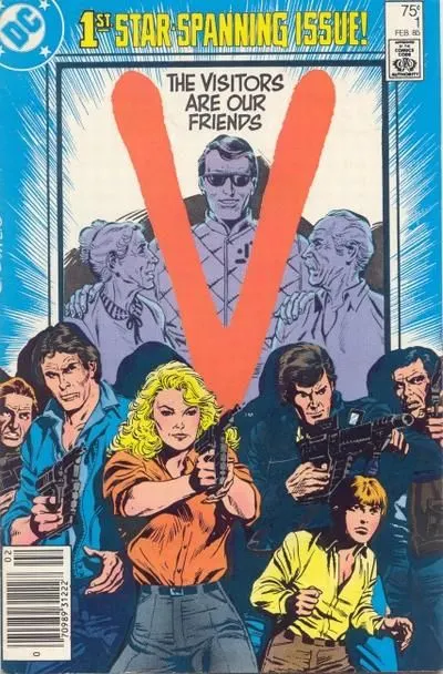 V #1 Newsstand Edition comic book cover, 1985