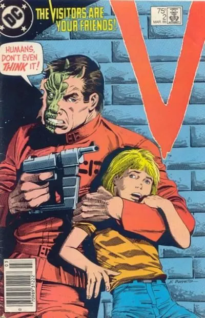 V #2 Newsstand Edition comic book cover, 1985