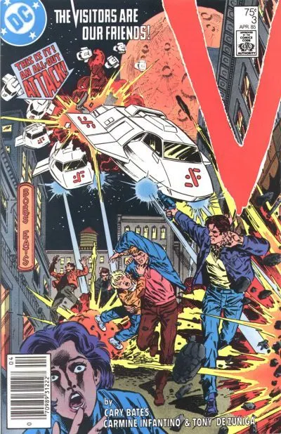 V #3 Newsstand Edition comic book cover, 1985