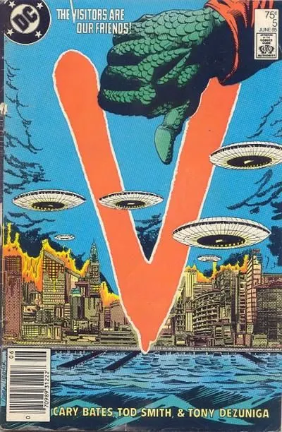 V #5 Newsstand Edition comic book cover, 1985